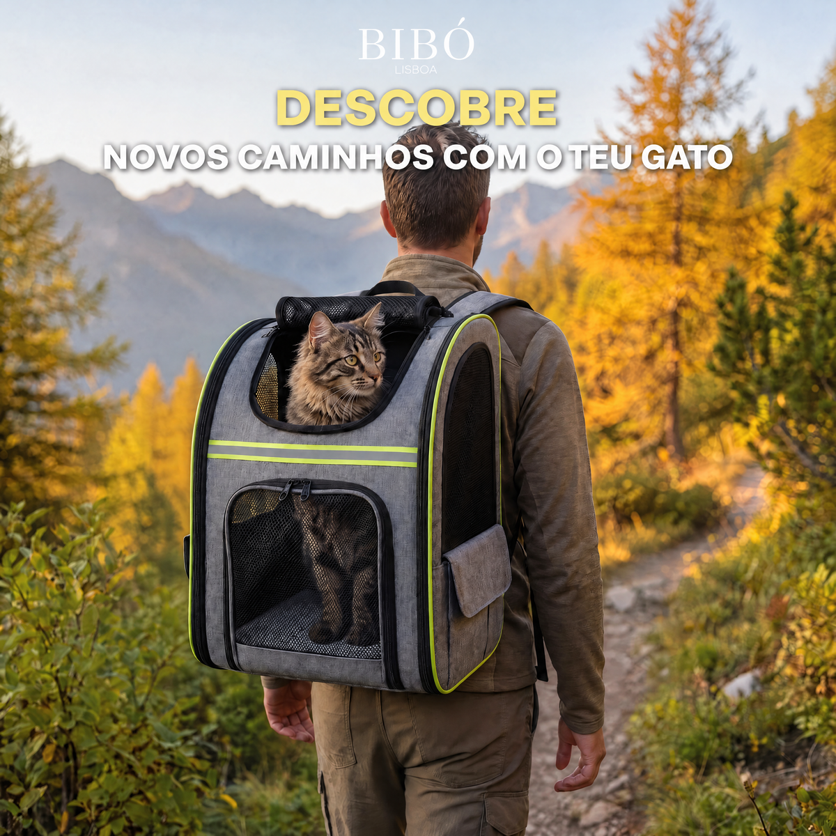 Mochila expansível para gatos