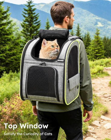 Mochila expansível para gatos